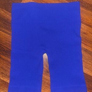 Zenana Outfitters Women's Bike Shorts in Bright Blue